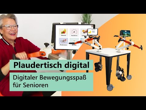 Digitale Bewegungsspiele für Senioren am digitalen Plaudertisch