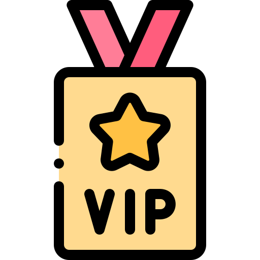 Icon eines VIP-Passes mit Stern